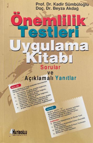 Önemlilik Testleri Uygulama Kitabı Sorular ve Açıklamalı Yanıtlar