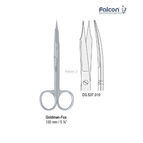 Makas Goldman-Fox - Eğri Uç 130mm