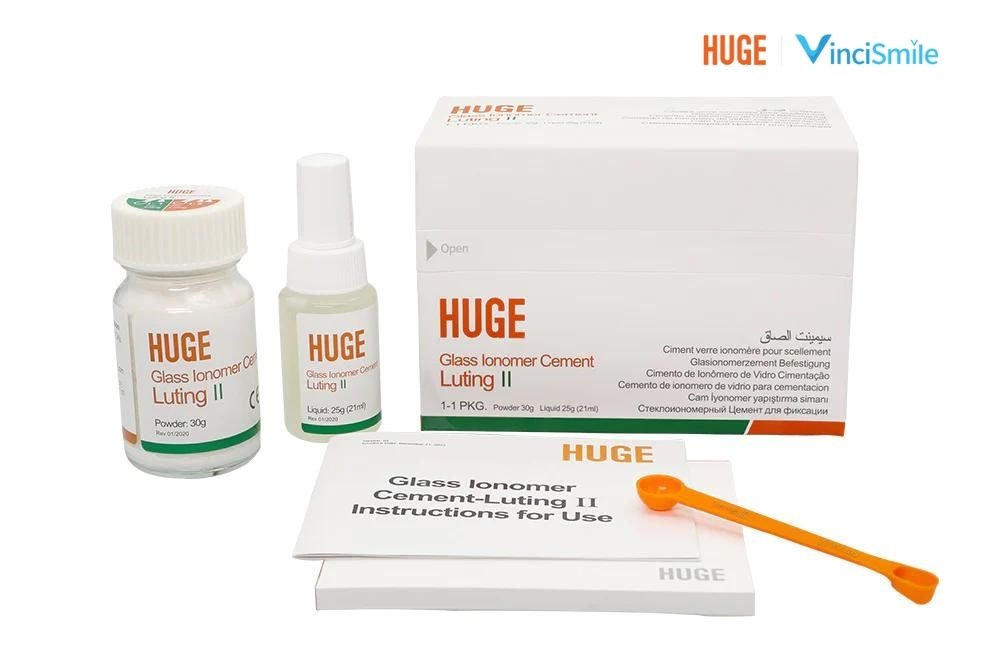 Huge Luting II - Cam İyonomer Siman Yapıştırıcı + Dolgu (30gr+25gr)