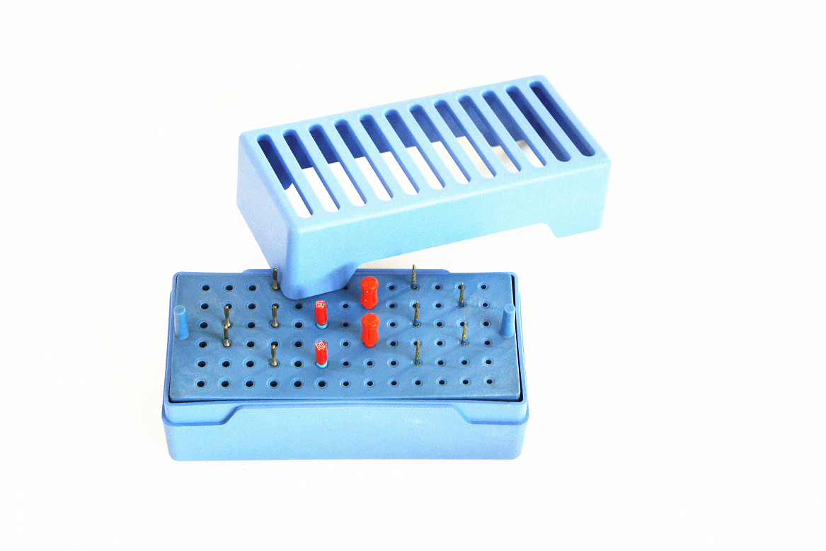Endobox - Poly Carbon Mavi (Frez/Eğe, 78 Delikli)