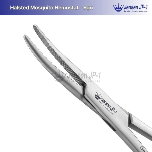 Halsted Mosquito Hemostat - Eğri, 125mm