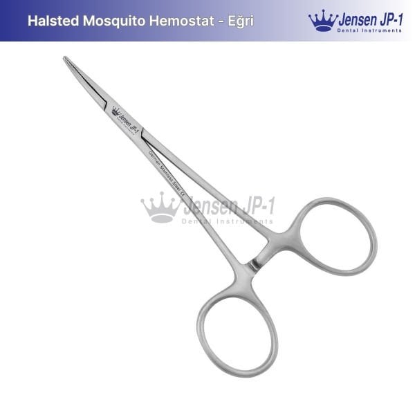 Halsted Mosquito Hemostat - Eğri, 125mm
