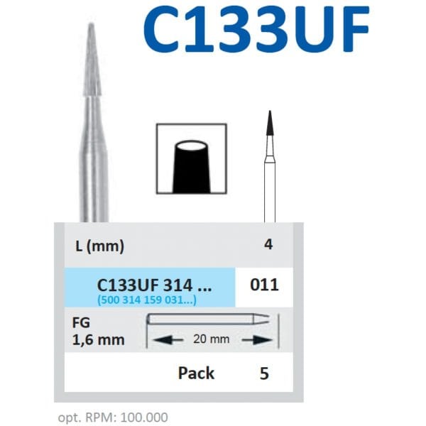 Carbide Bitim Frezi (30 Bıçaklı) - Horico C 133UF