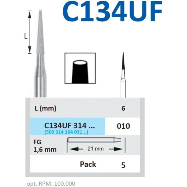 Carbide Bitim Frezi (30 Bıçaklı) - Horico C134UF