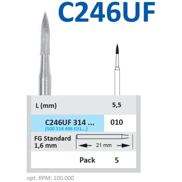 Carbide Bitim Frezi (30 Bıçaklı) - C 246UF