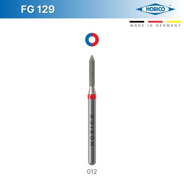 Silindir, Sivri Uçlu Elmas Frez - Horico FG 129