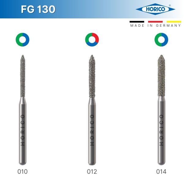 Silindir Sivri Uç Elmas Frez - Horico FG 130