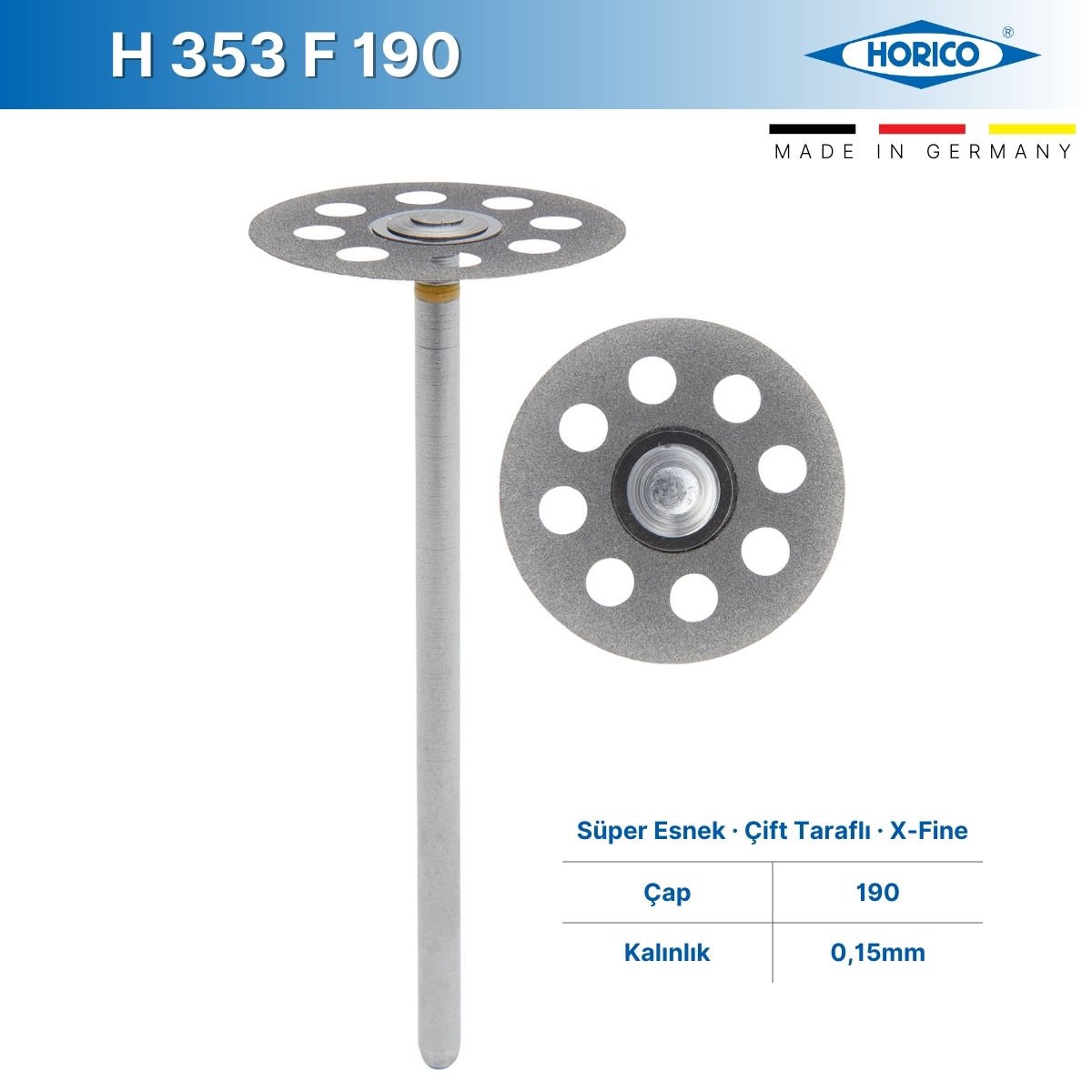 Transparan Elmas Separe - Süper Esnek - X-Fine - Horico H 353 F