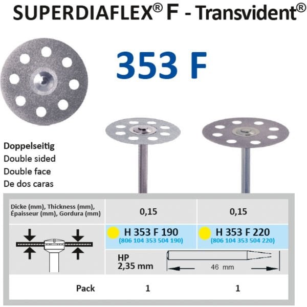 Transparan Elmas Separe - Süper Esnek - X-Fine - Horico H 353 F