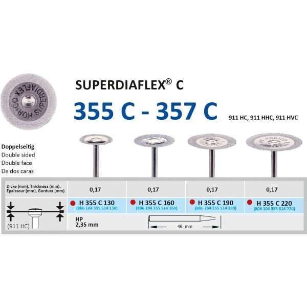 Superdiaflex® Elmas Separe - Süper Esnek - Fine - Horico H 355 C