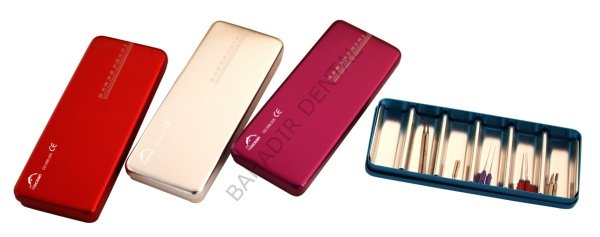 Endobox Renkli Metal (6 Odalı, Sterilizasyon İçin)