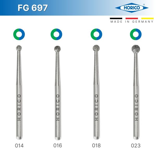 Rond Elmas Frez, Uzun Şaftlı - FG 697