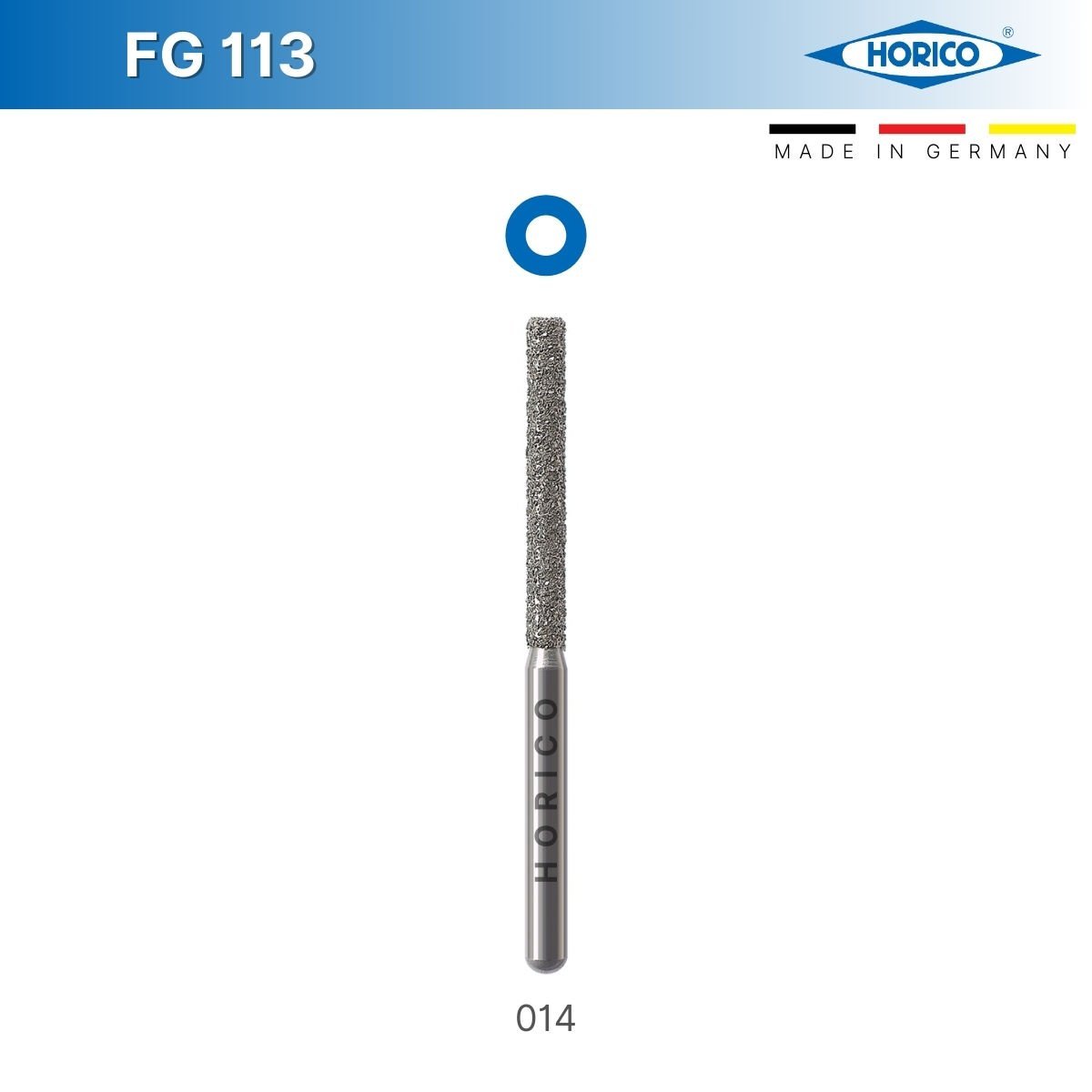 Silindir Fissür Frez - Horico FG 113
