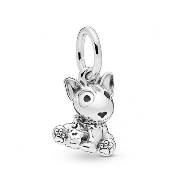 Nur Silver Tasmalı Köpek Gümüş Charm NUR-BL00143