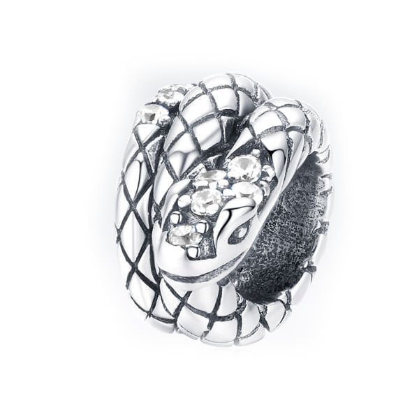 Nur Silver Yılan Gümüş Charm NUR-BL00148