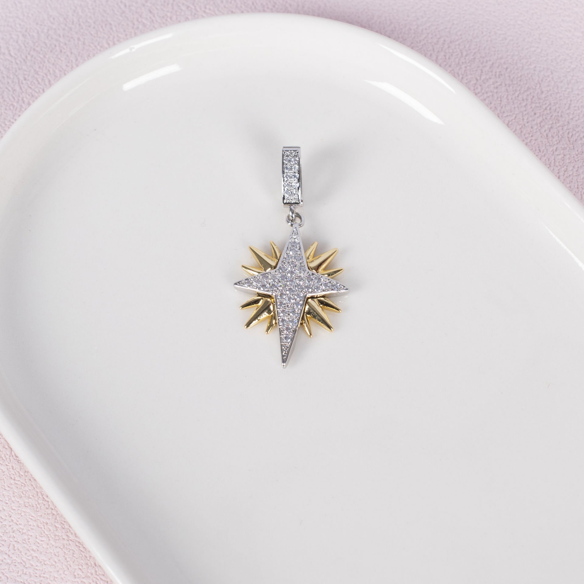 Nur Silver Kuzey Yıldızı Çelik Ajda Charm - NUR-AC000001