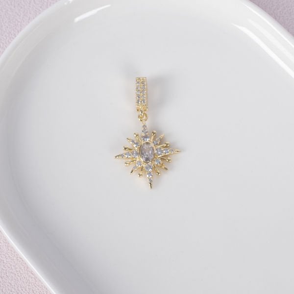 Nur Silver Kuzey Yıldızı Çelik Ajda Charm - NUR-AC000003