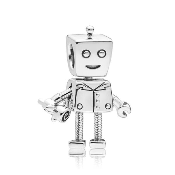Nur Silver Robot Gümüş Charm NUR-BL00171