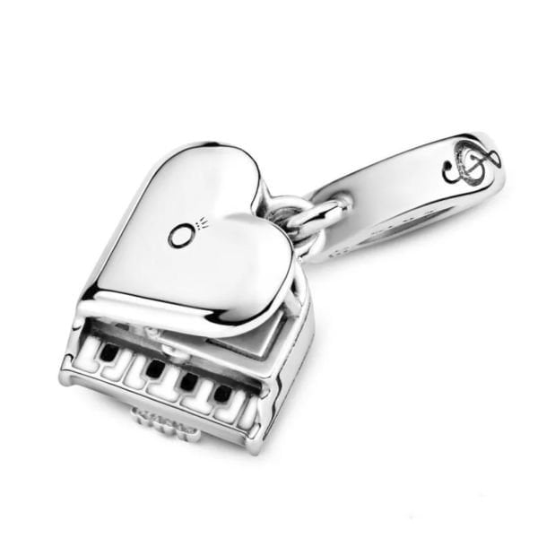 Nur Silver Kalpli Piyano Gümüş Charm NUR-BL00172