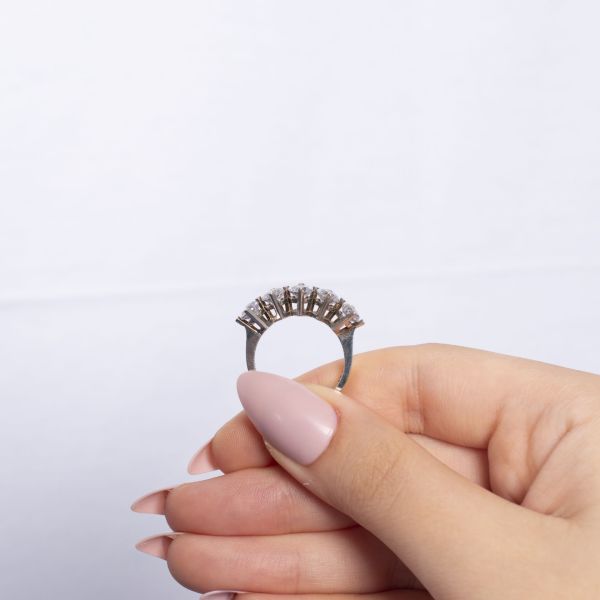 Nur Silver Beştaş Gümüş Yüzük - NUR-YK00310