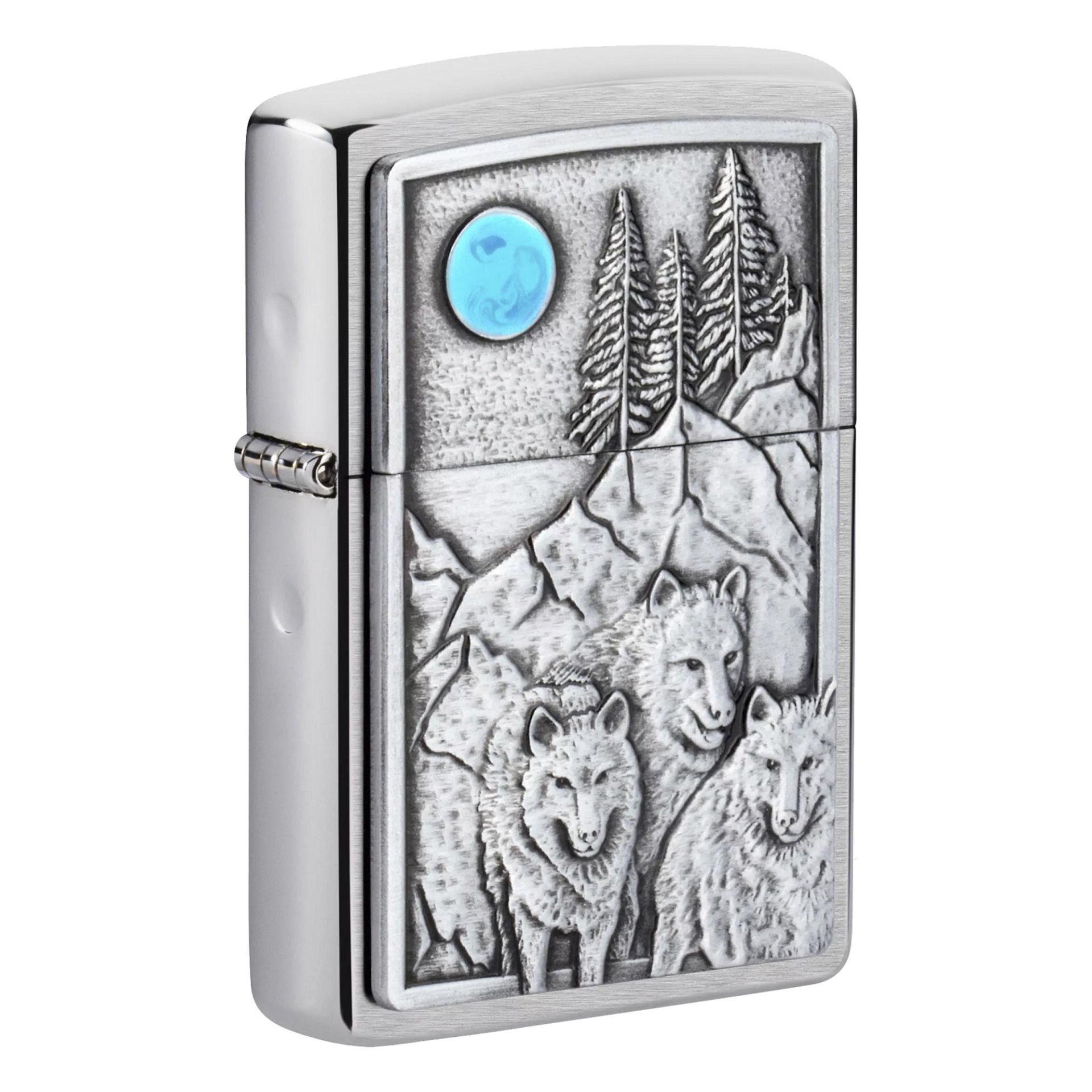 Zippo 200 Wolf & Pack Emblem Çakmak 49295-083609