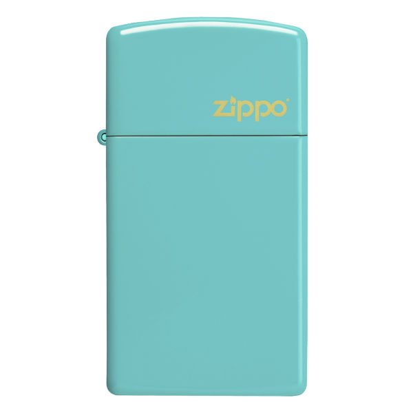 Zippo Slim Flat Turquoise W Logo Çakmak 49529ZL-103703