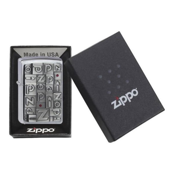Zippo Letters Design Çakmak 250-556-MODEL04