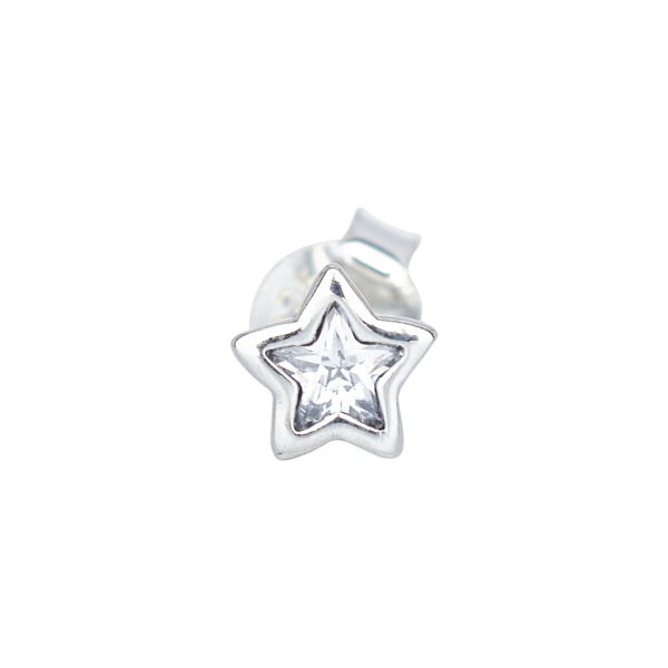 Nur Silver Yıldız Gümüş Küpe NUR-KP00077