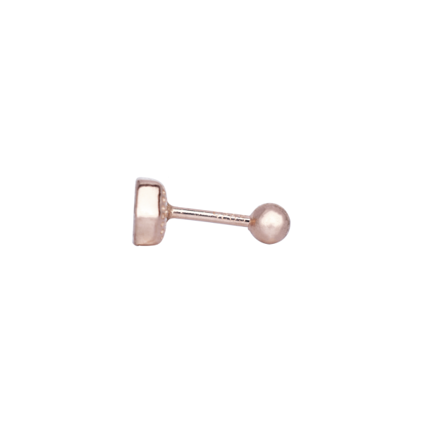 Nur Silver Tektaş Tragus Gümüş Küpe NUR-KP00028