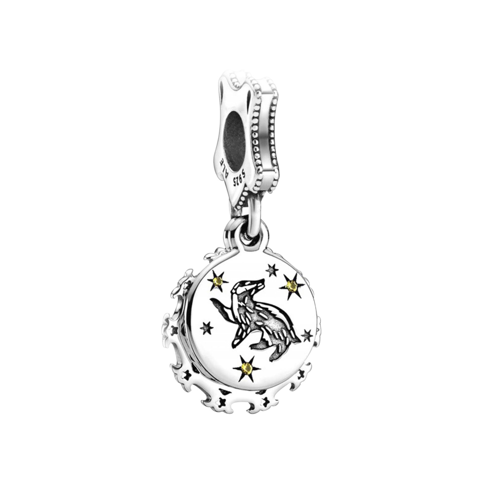 Nur Silver Harry Potter Hufflepuff Sallantılı Gümüş Charm NUR-BL01606