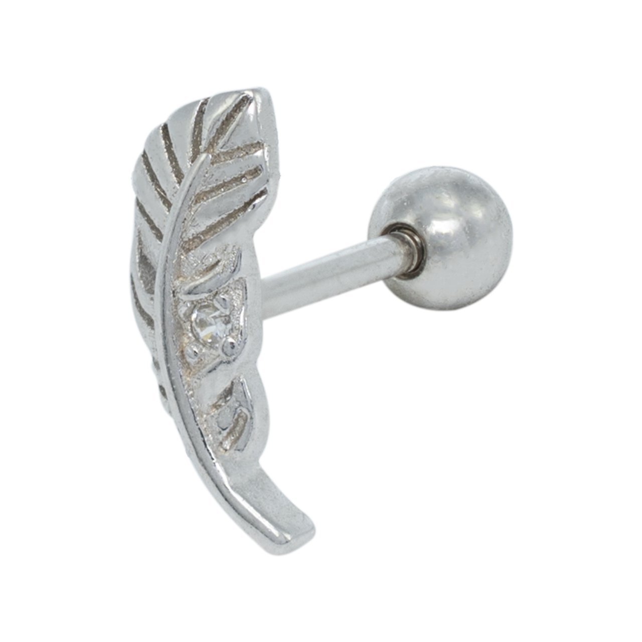 Nur Silver Tüy Tragus Gümüş Küpe NUR-KP02043