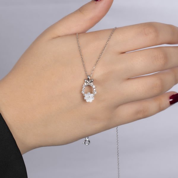 Nur Silver Kelebek Rüyası Gümüş Kolye- NUR-KY03191