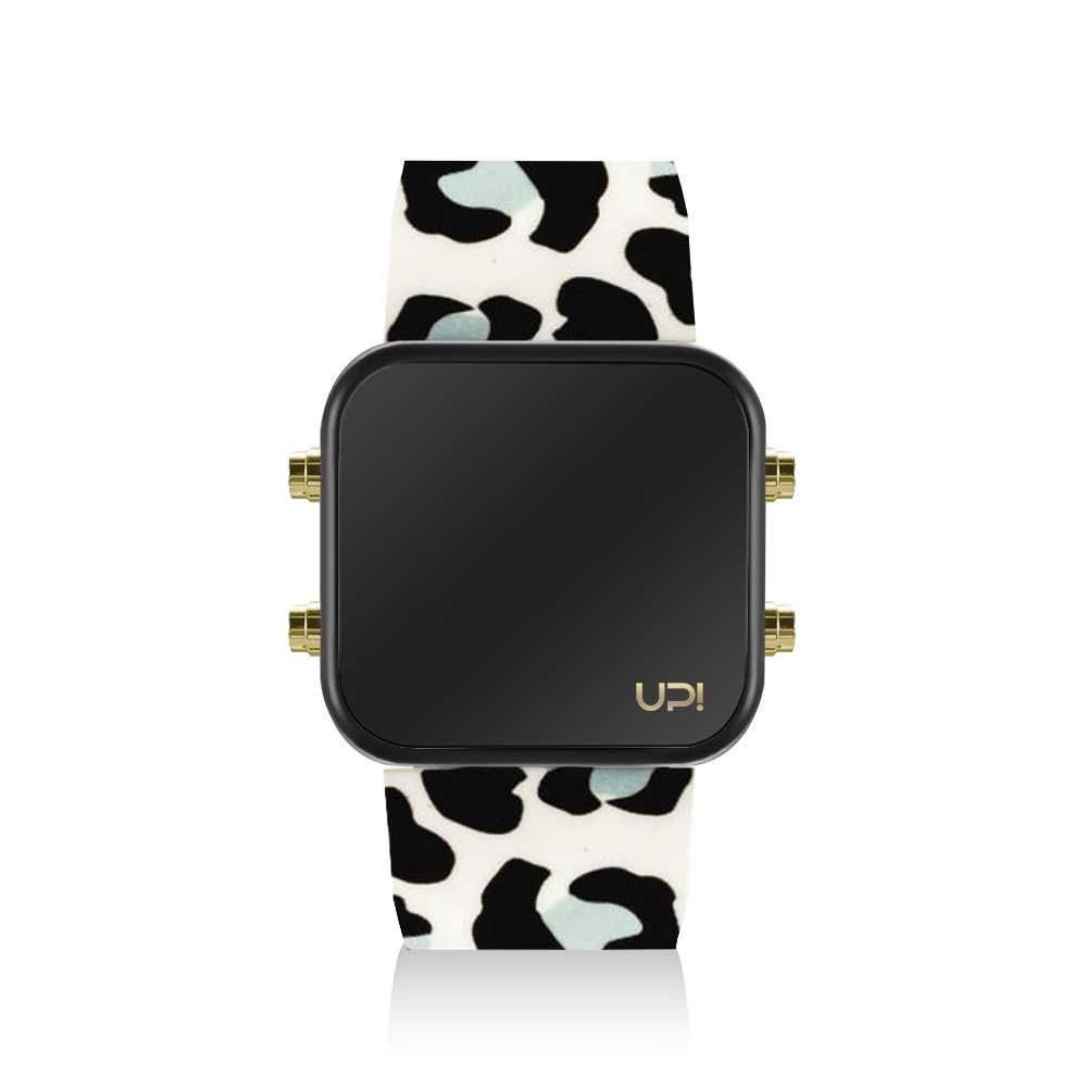 UPWATCH LED MINI GOLD BLACK BLUE LEOPARD - 1957