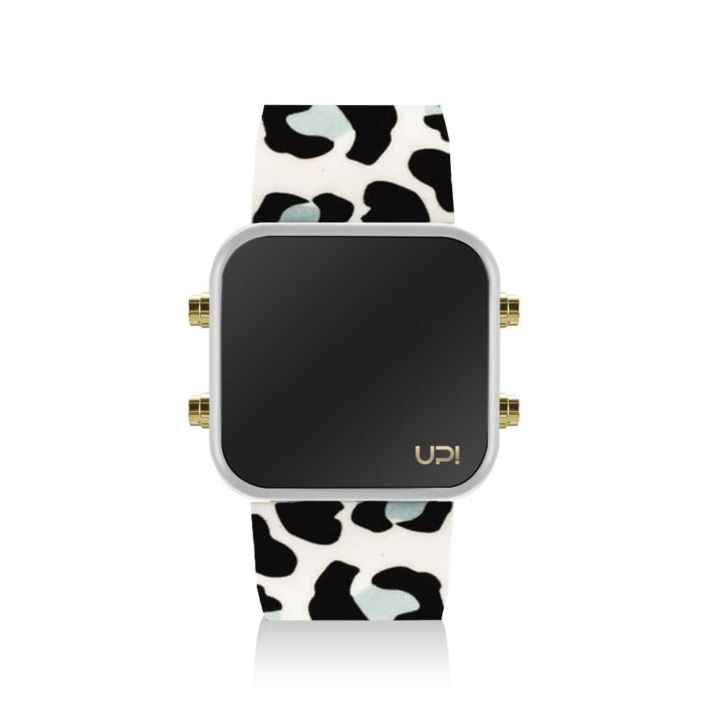 UPWATCH LED MINI GOLD WHITE BLUE LEOPARD - 1959