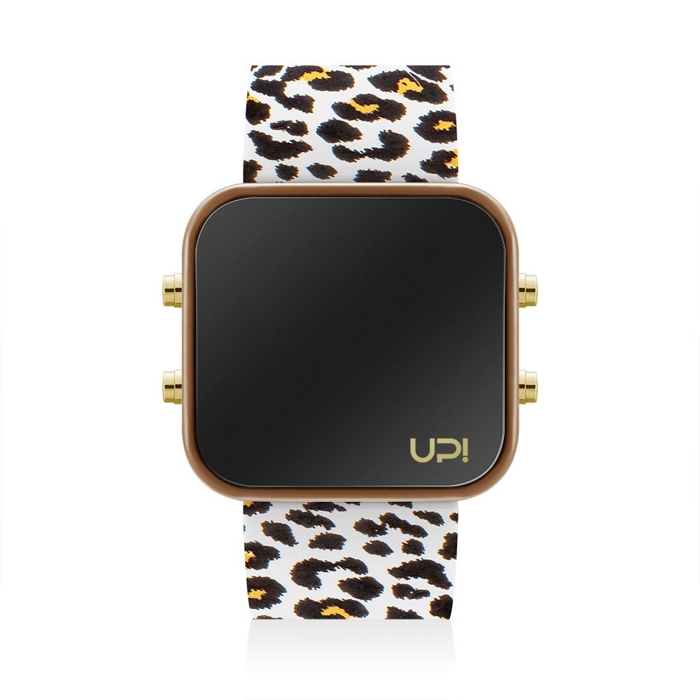 UPWATCH LED GBROWN&LEOPARD - 1309