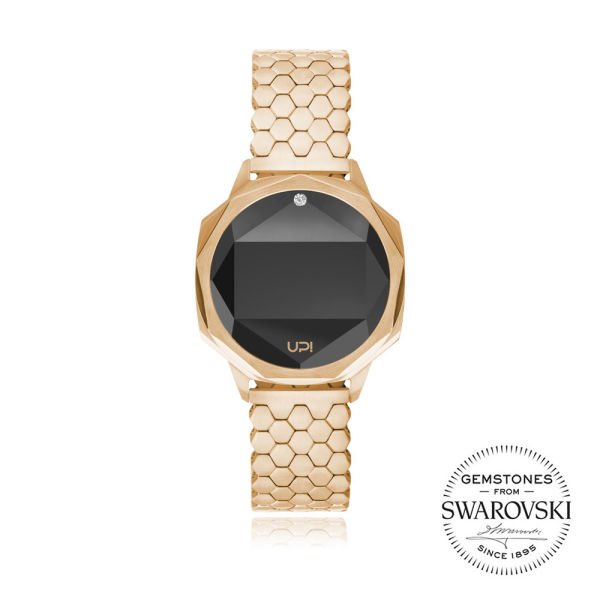 UPWATCH ICONIC GOLD ONE SET WITH SWAN TOPAZ + - 1738