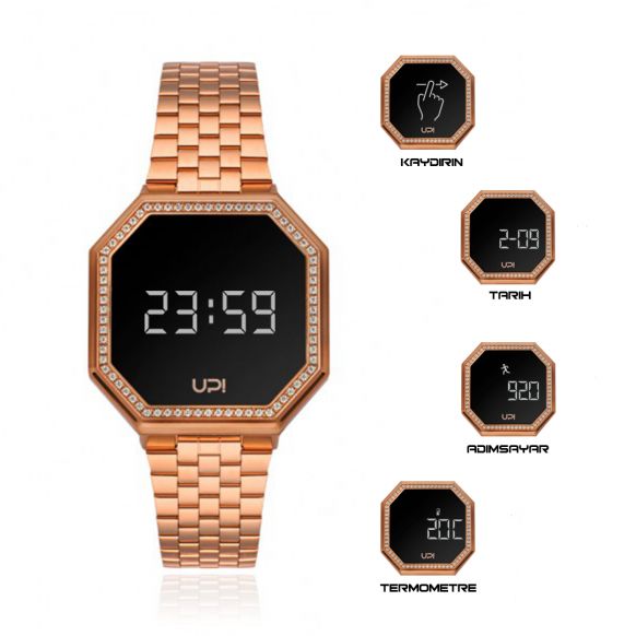 UPWATCH EDGE MINI SWAN MATTE ROSE GOLD + - 1456