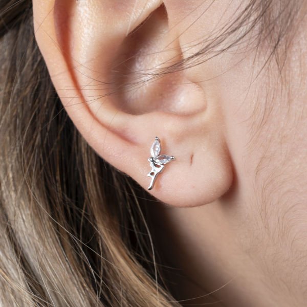 Nur Silver Peri Kızı Çelik Tragus - NUR-KE03295