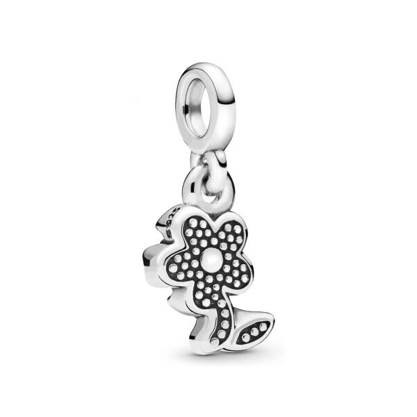 Nur Silver Çiçek Me Gümüş Charm NUR-BL12467