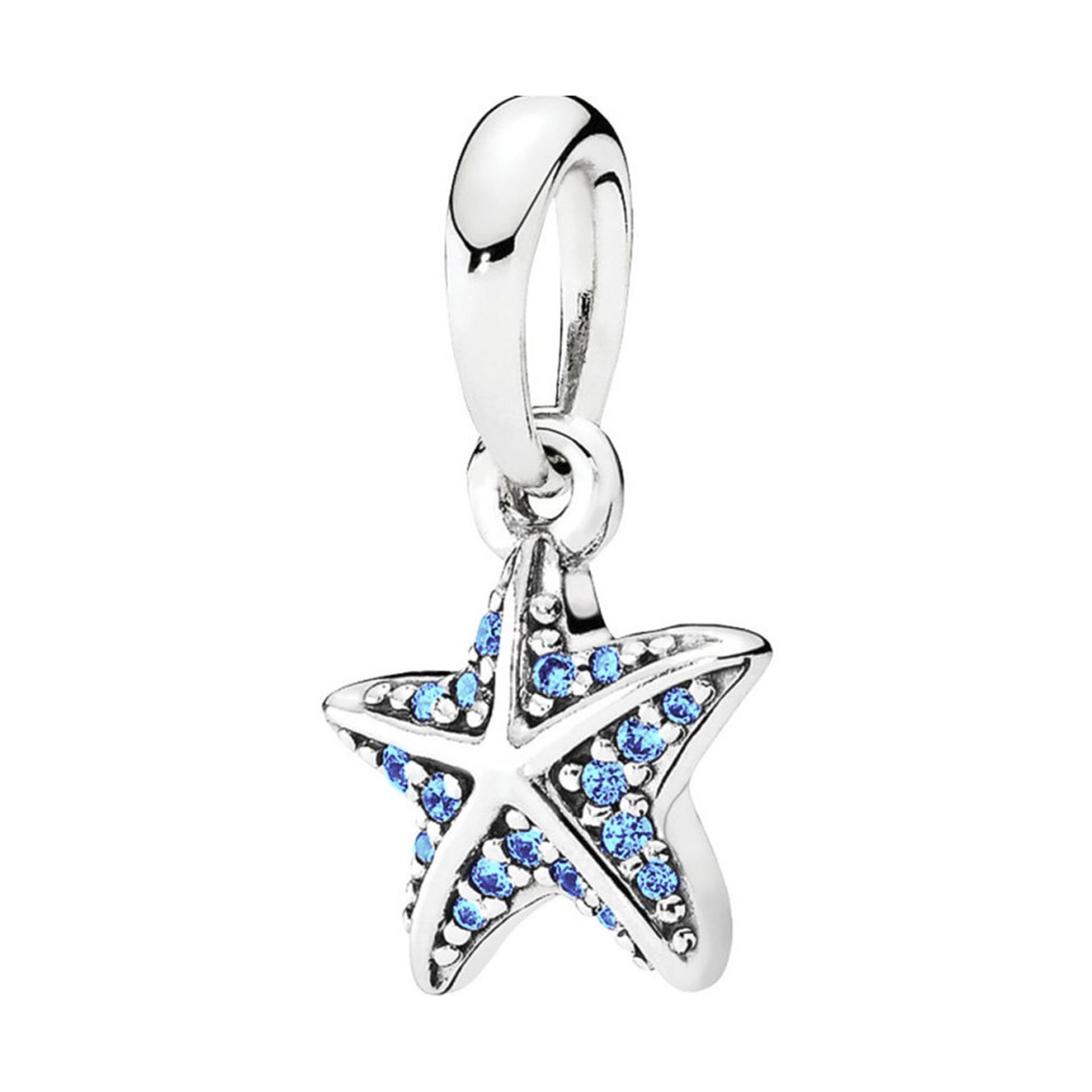 Nur Silver Sallantılı Deniz Yıldızı Gümüş Charm NUR-BL00285