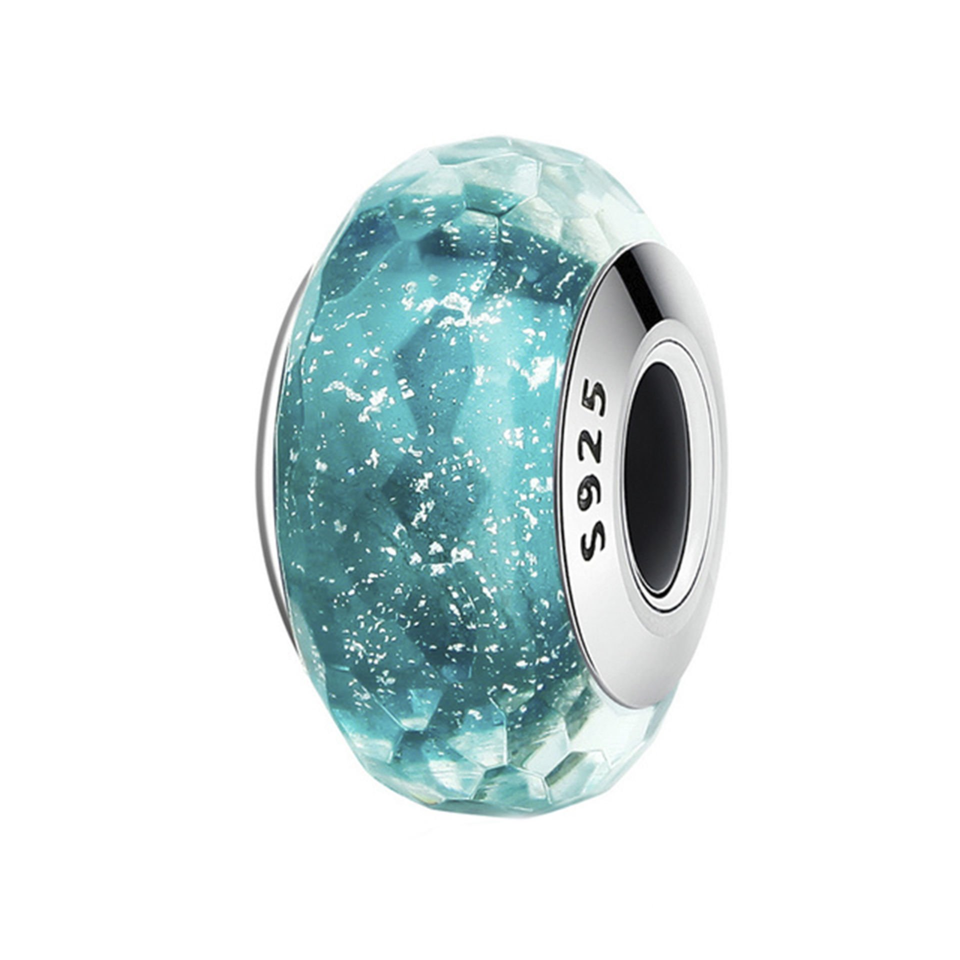 Nur Silver Murano Taşlı Gümüş Charm NUR-BL01112