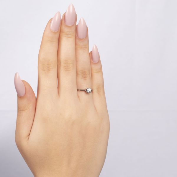 Nur Silver Tektaş Gümüş Yüzük - NUR-YK00271
