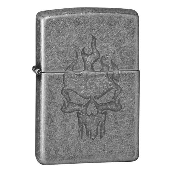 Zippo Skull Flame Design Çakmak - 121FB-079838