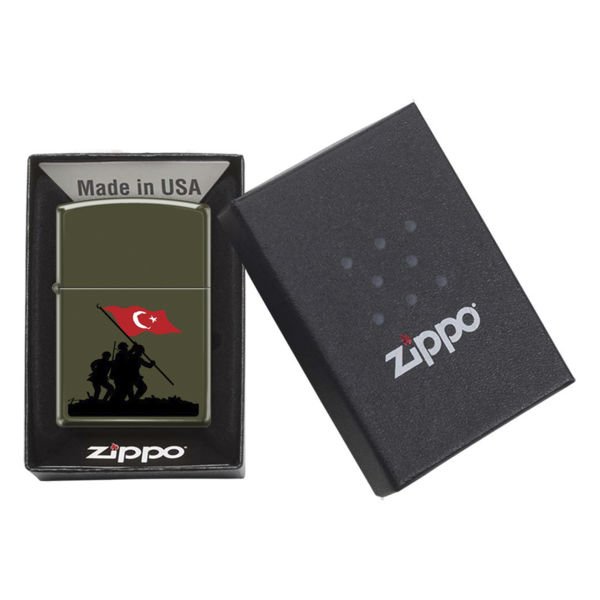 Zippo Turkey Soldiers Flag Design Çakmak - 221-067542