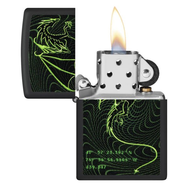 Zippo 218 2022 Pff Cyberpunk Dragon Design Çakmak - 48497-100088