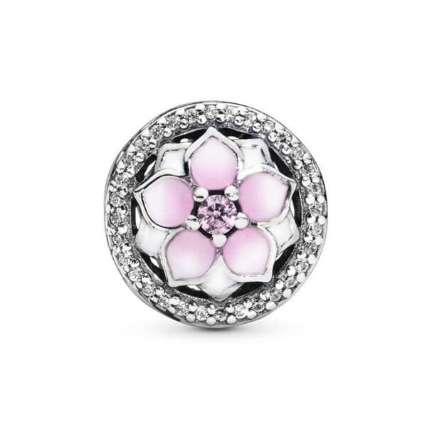 Nur Silver Pembe Manolya Gümüş Charm NUR-BL00046