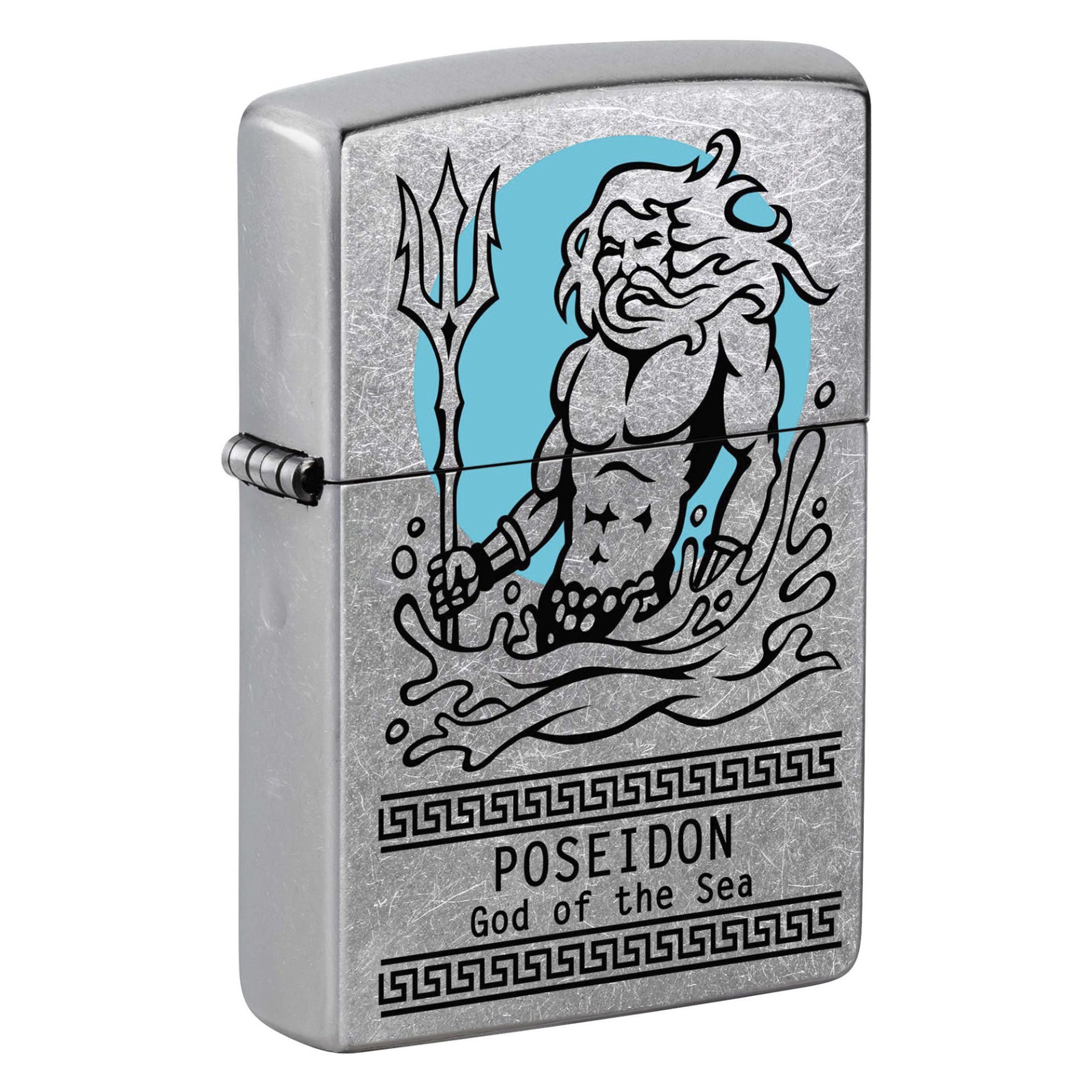 Zippo Poseidon, God of the Sea Street Chrome Çakmak - 49007-00063-MODEL18