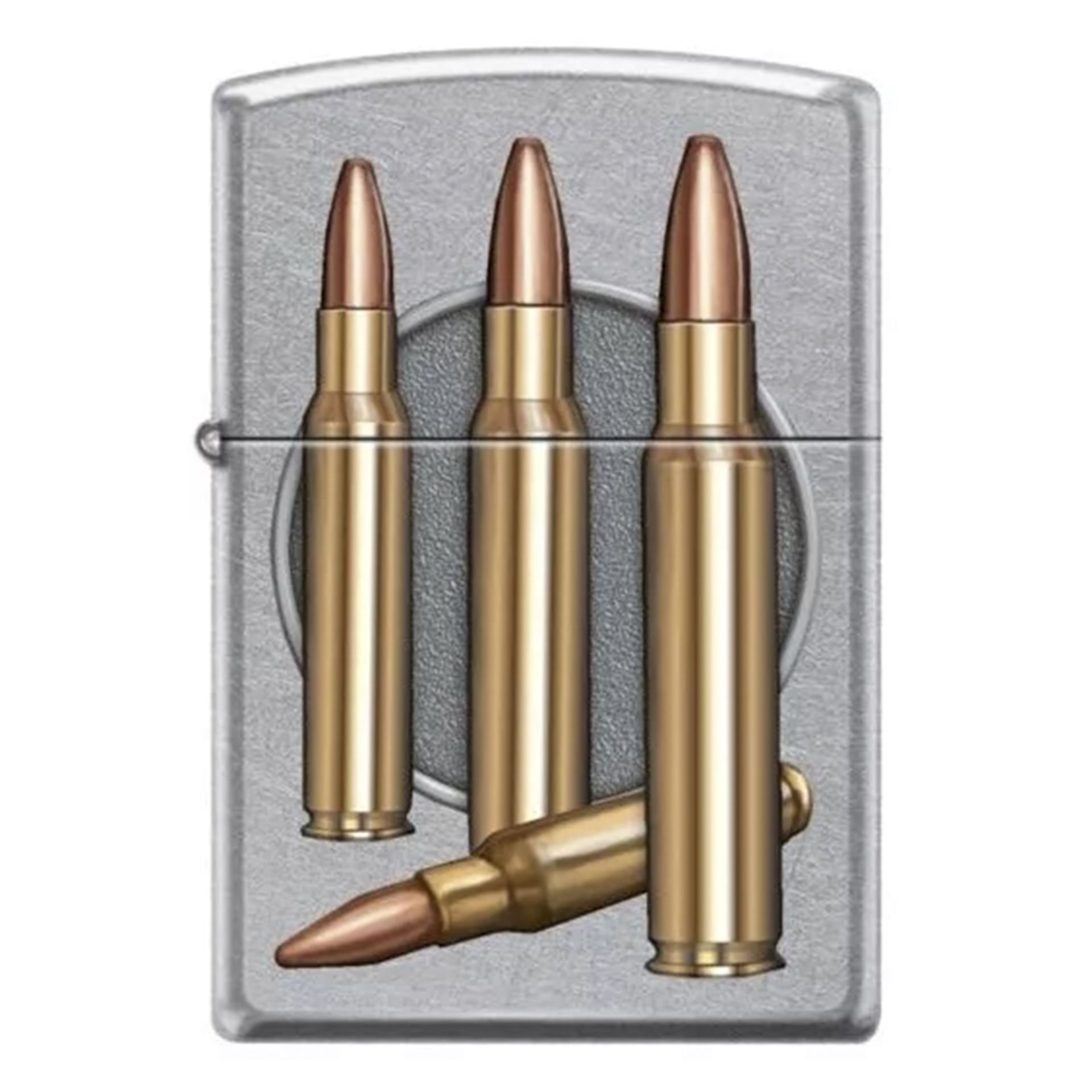 Zippo Satin Chrome Bullets Design Çakmak - 49007-00063-MODEL23