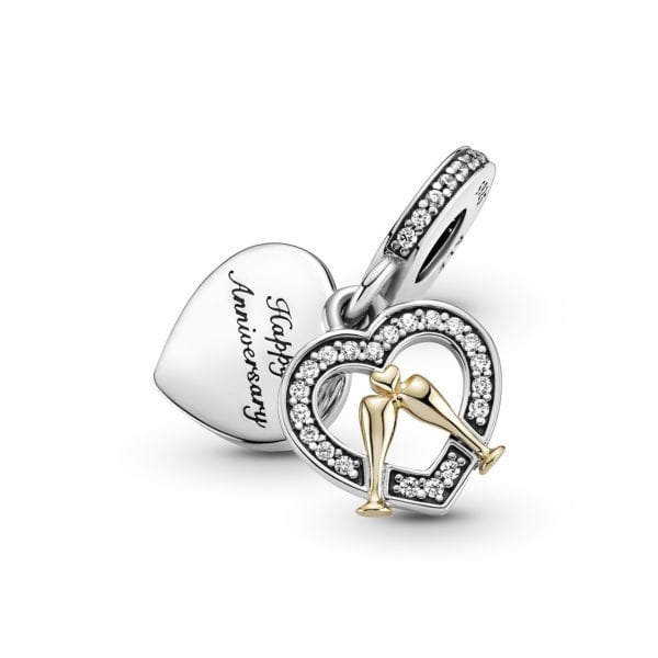 Nur Silver Happy Anniversary Gümüş Charm NUR-BL00101