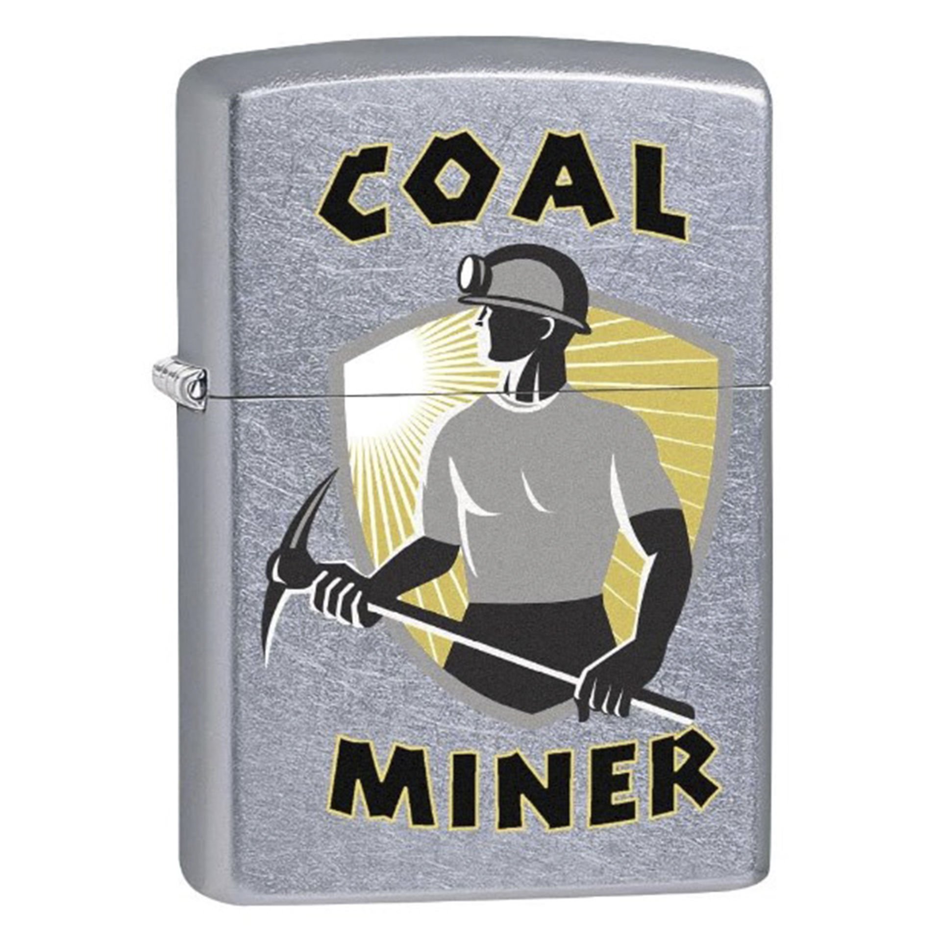 Zippo Coal Miner Street Chrome Windproof Çakmak - 49007-00062-MODEL13